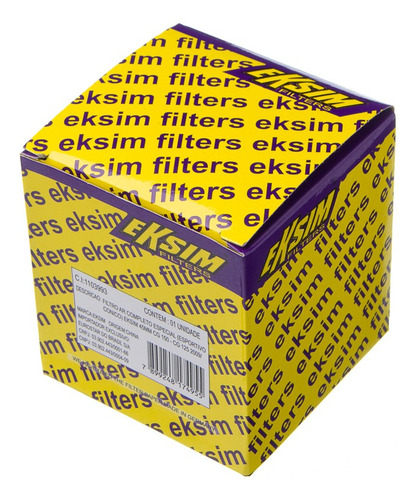 Imagem 2 de 2 de Filtro Ar Completo Especial Eksim 45mm Cg 150 - Cg 125 09/