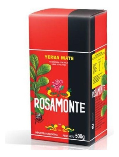 Erva Mate Rosamonte Padrão Argentino Tradicional 500g