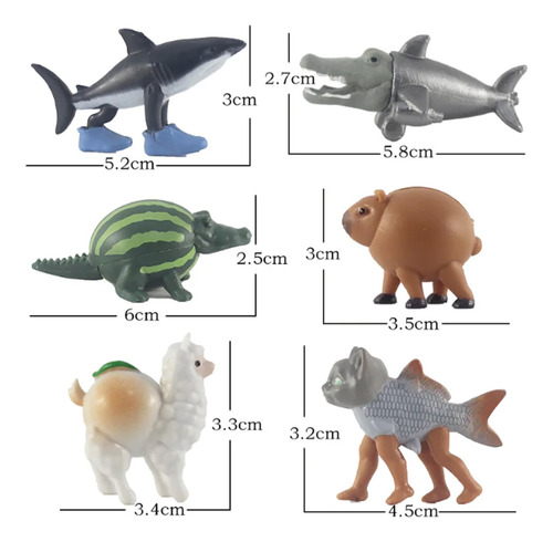 Tralalero Tung Sahur Brainrot Set De 24 Figuritas Colección