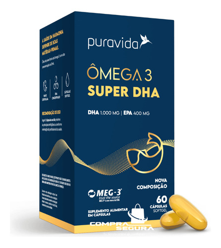 Omega 3 Super Dha Super Concentrado Pura Vida