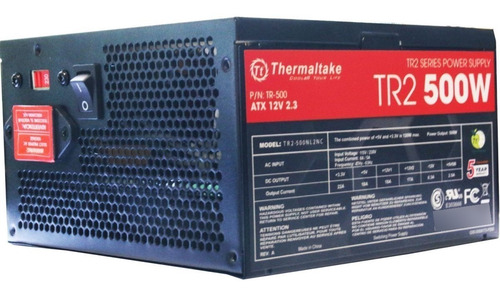Imagen 5 de 5 de Fuente Thermaltake Tr2 Tr-500 500w Reales Fan 120mm