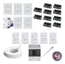 Comprar Kit Basico Instalacion Electrica Domiciliaria Cajas Pvc 