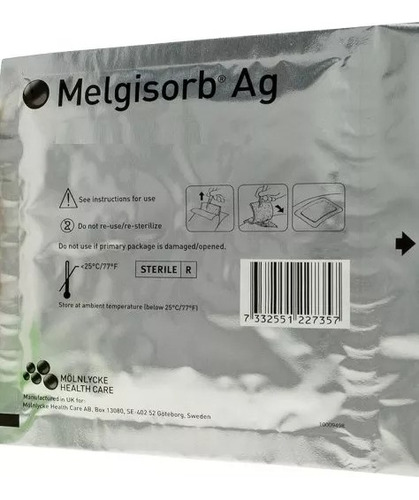 Apósito Melgisorb Ag 15x15cm 1 Unidad
