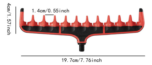 Soporte De Pescador Cabezal De Pesca De Caña De Rojo
