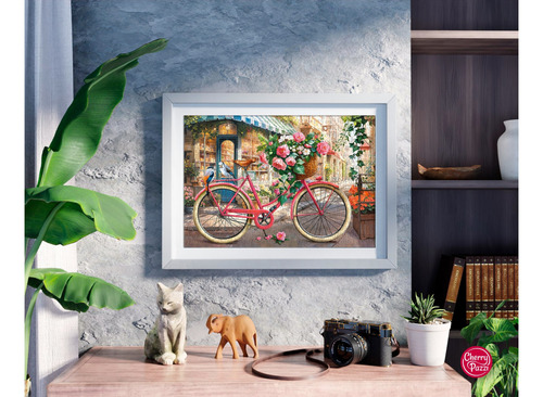 Rompecabezas Cherry Pazzi 500 Ps Reparto De Flores Bicicleta