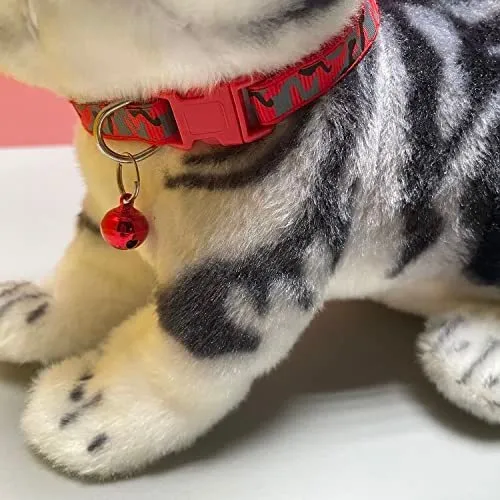 Newtensina Collar Para Gato 3 Piezas Camuflaje Con Campanas