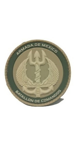 Insignia De Pvc Batallon De Comandos Armada De Mexico