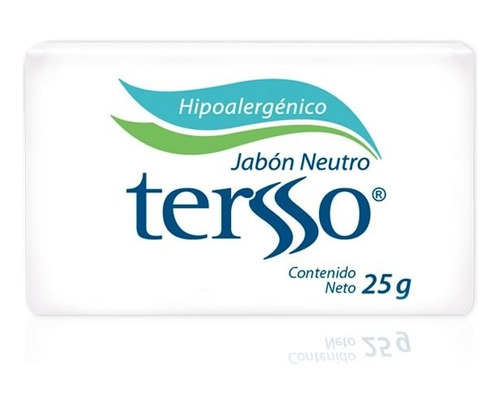 Jabon Tersso Neutro Hipoalergénico 1 Pieza De 25 Gr