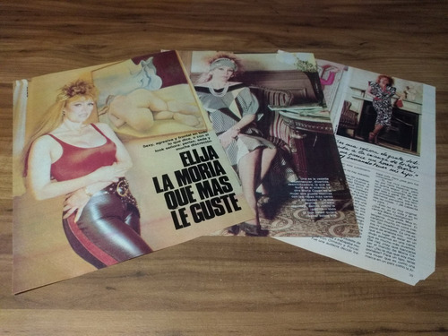 (v039) Moria Casan * Clippings Revista 3 Pgs * 1985 (Usado)