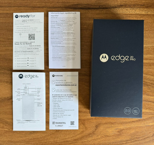 Motorola Edge 20 Pro Celular - 256gb - 12gb Ram - Blue C/box Azul Acero (Usado)