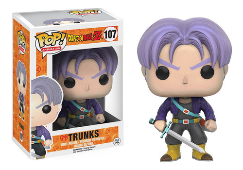 Boneco Pop Funko 107 Trunks Dragon Ball Z