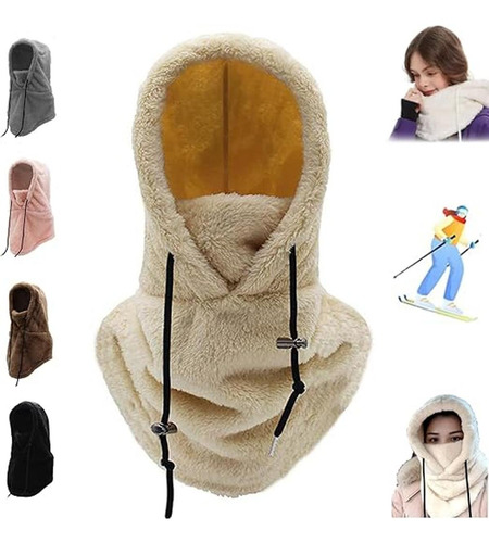 Máscara De Esquí Con Capucha Sherpa, Gorro De Invierno