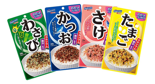 Hagoromo Furikake Condimentos De Arroz Japones 4 Paquetes (4