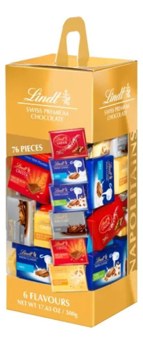 Chocolate Lindt Surtidos Napolitains Suizos 76 Uni. 500gr 