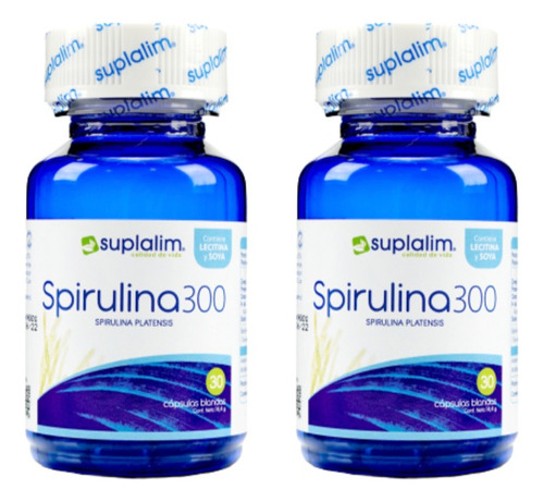 Antioxidante, Baja De Peso, Spirulina Pack X 2 Frascos