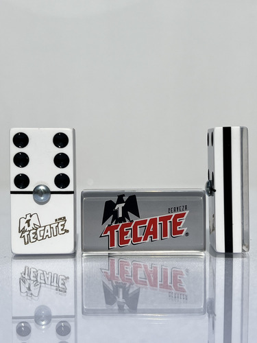 Domino Tecate Plata / Domino Carta Blanca Encapsulado