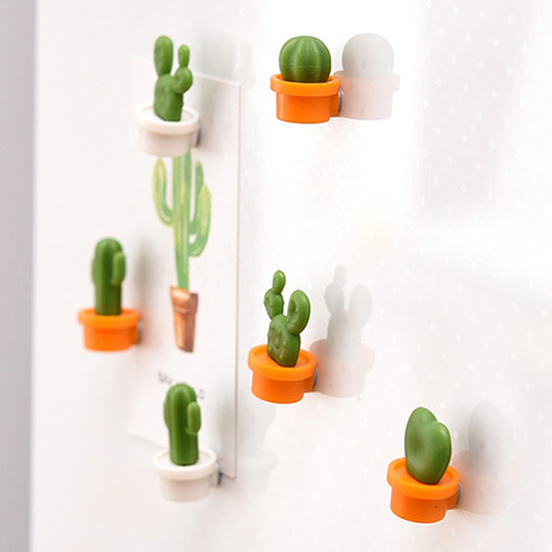12 Pegatinas Para Nevera Con Forma De Cactus Creative Refrig