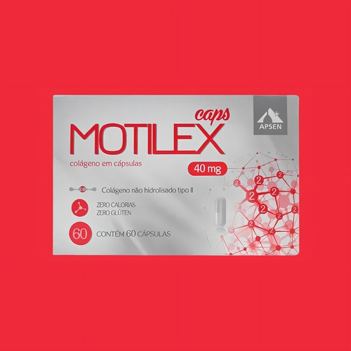 Kit 4 Caixas Motilex Colágeno Tipo Ii 40mg Com 60 Cápsulas
