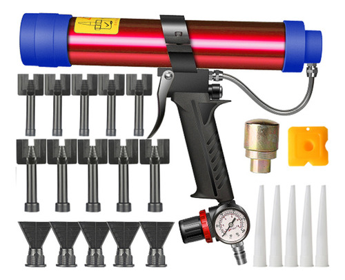 Pistola De Vidrio Neumática Ajustable 310ml.reparación Ven