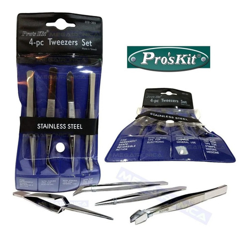 Kit Bruselas Proskit Kit Combo X4 Premuim Acero 808-389