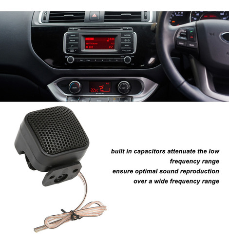 Altavoz Para Coche, 2 Tweeters, 105 Db, 500 W, Estéreo Inter