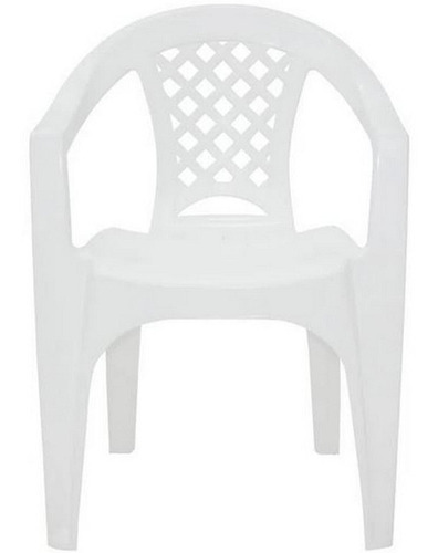 Cadeira Plastica Branca Poltrona Iguape - Tramontina