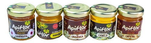 Kit 5 Frascos De Mieles Diferenciadas 60gr C/u