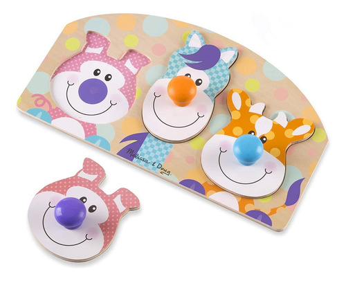 Rompecabezas De Clavijas Grandes 12m+ Melissa & Doug