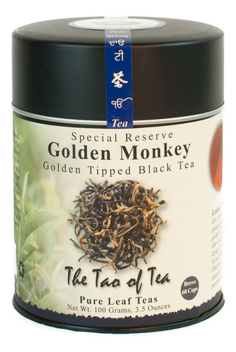 The Tao Of Tea, Té Negro Golden Monkey, Hoja Suelta, Lata .