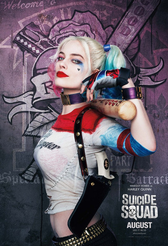 Posters Cine Suicide Squad Harley Quinn Lona Pelicula 90x60