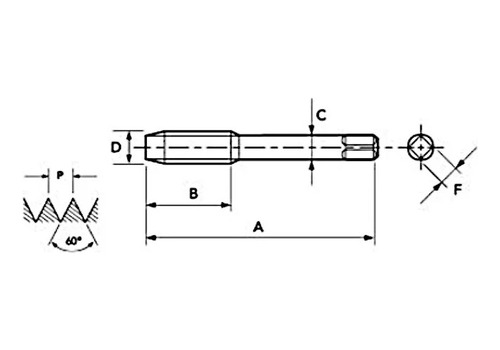Jogo De Macho Manual 102 Hss M 16 X 1,0 Marca Osg Din2181