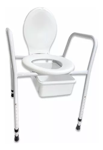 Inodoro portátil de altura ajustable, inodoros portátiles para uso  doméstico, silla de baño para adultos mayores, inodoro para ancianos y