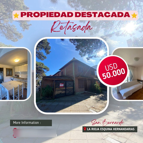 Venta Duplex Excelente Esquina San Bernardo Con Garage Cubierto