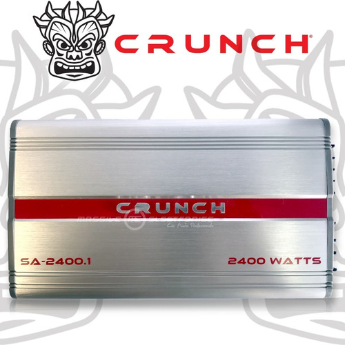 Amplificador Crunch Sa-2400.1 2400w Clase D 1 Canal Color Plateado