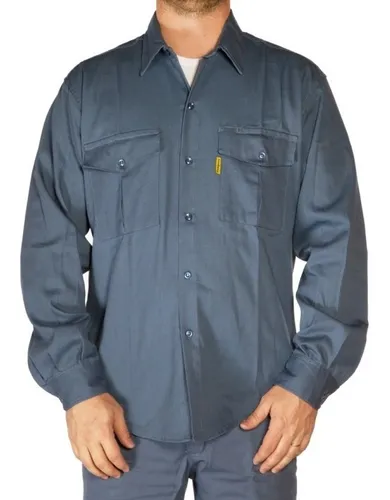 Camisa De Trabajo Pampero Beige Verde Azulino Blanco 38al48