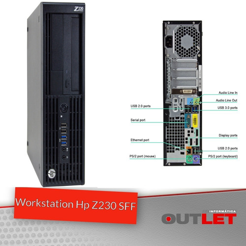 2 Uni Workstation Hp Z230 Sff Sem Memoria/hd/vga/processador