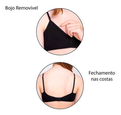 Sutiã Infantil Infanto Juvenil Lupo C/bojo Removível