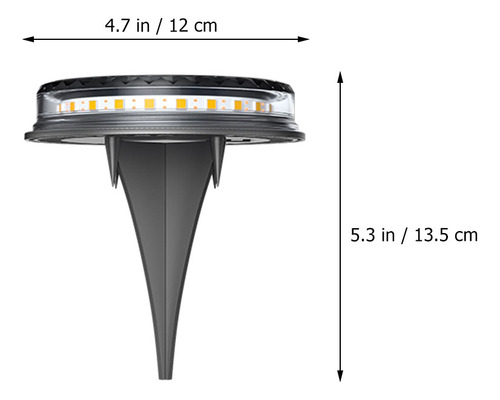 Luces Solares Luz Solar Enterrada Para Jardín Al Aire Libre