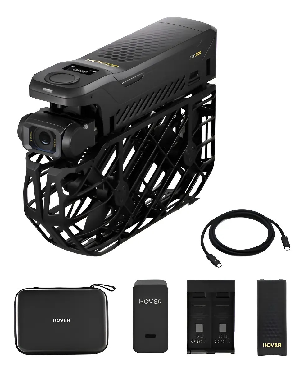 Drone Hoverair X1 Promax Basic Combo 8k Vuelo Autónomo Negro