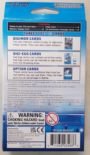 Imagen 2 de 2 de Digimon Card Game Strarter Deck Ulforce Veedramon St-8 Nuevo