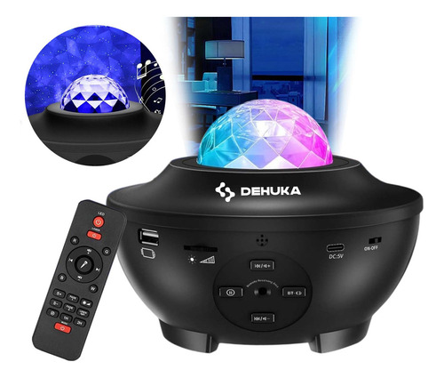 Proyector Luz Smart Estrellas Dehuka Color Negro