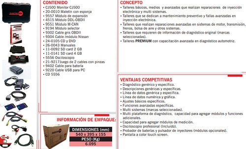 Scanner Automotriz Cj500 Escaner Injectronic Osciloscopio