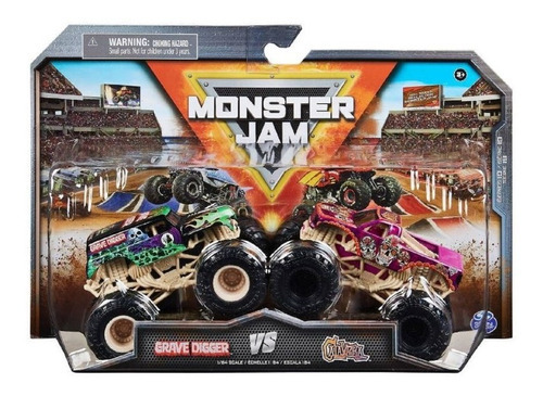 Monster Jam Vehiculo  Grave Digger Vs Calavera