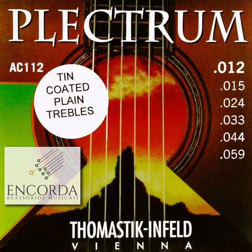 Cordas P/ Violão Aço Thomastik Plectrum Ac112t