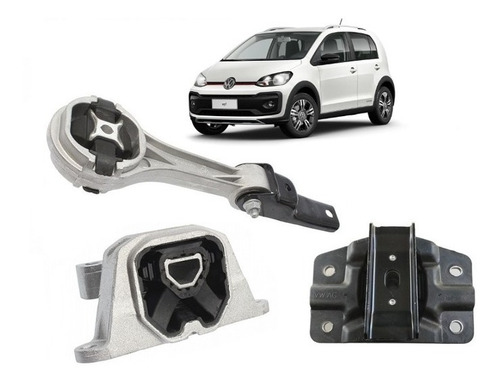Imagem 2 de 6 de Kit Coxim Do Motor Cambio Vw Up 2014 2015 2016 2017