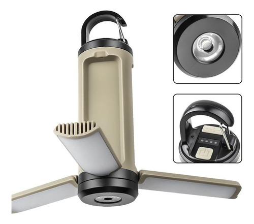 Linterna De Camping Led Lámpara Para Senderismo Recargable U