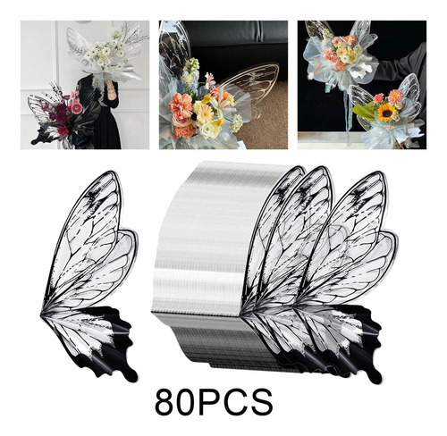 80 Piezas De Papel De Regalo De Flores, Papel De Regalo Para