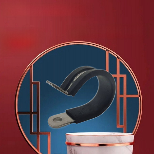 55mm - 304 Stainless 15mm Hose Clamp R-type Cable Rubber