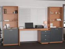 Comprar Combo Oficina Completa Escritorio + 2 Bibliotecas Oferta!
