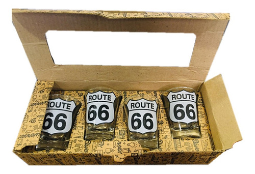 Conjunto Kit Shot Route 66  4 Pçs Diverso 217